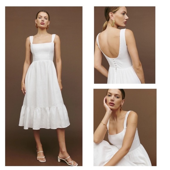 Reformation Dresses & Skirts - *Reformation Bucatini Dress Linen White